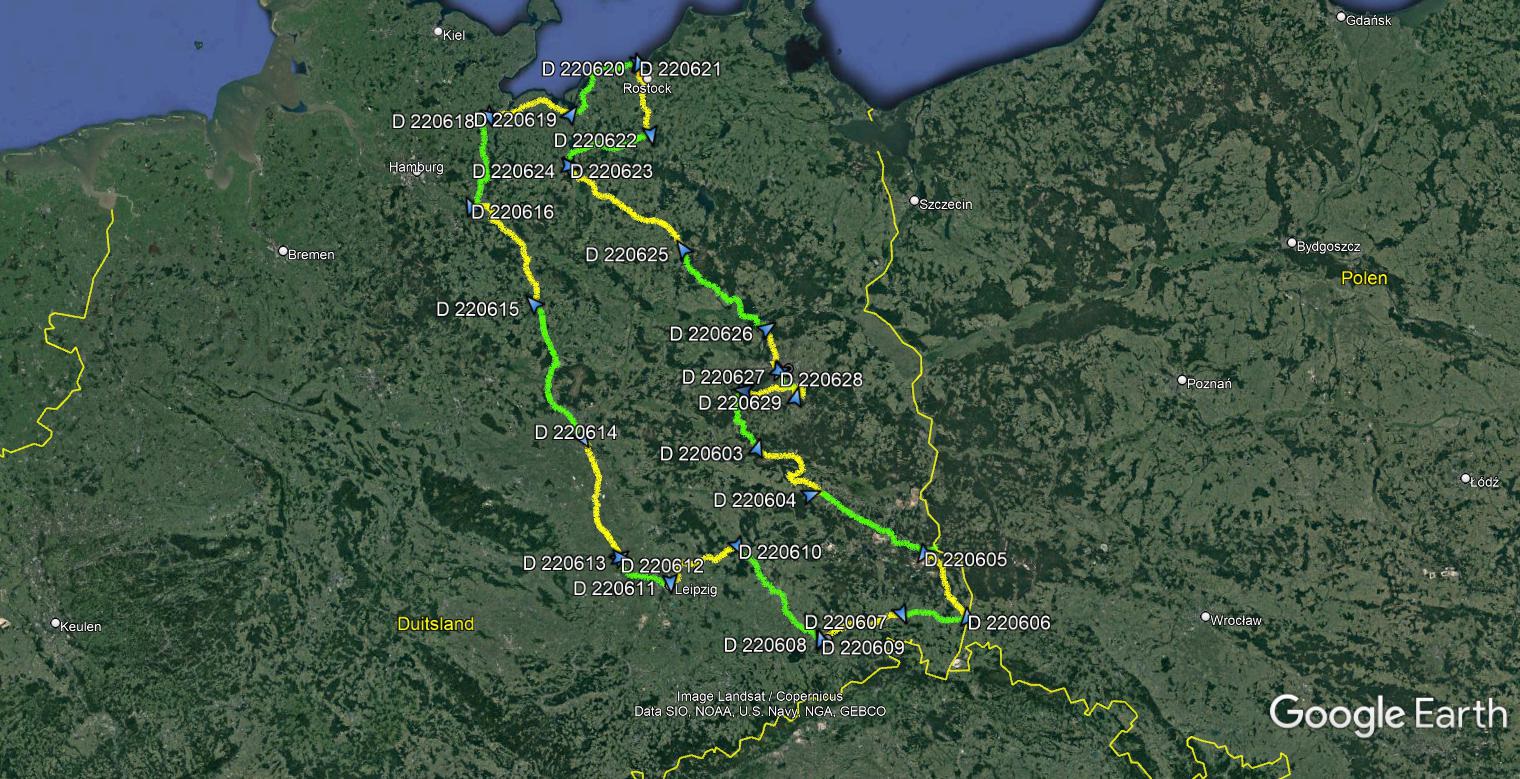 Duitsland Fietsroute