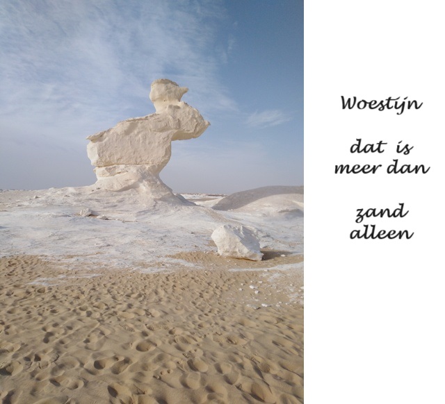 Witte woestijn in Egypte