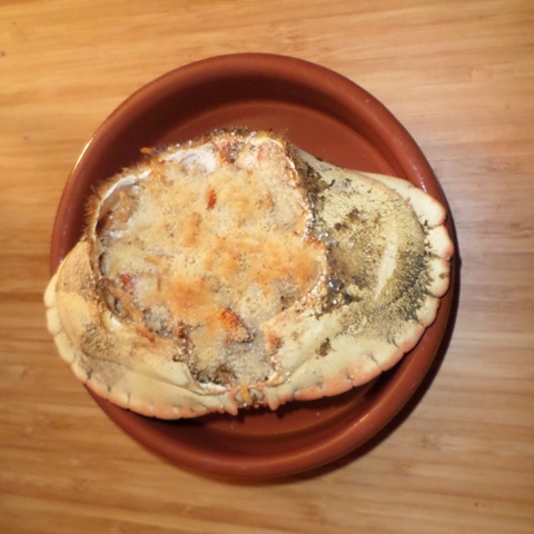 Gegratineerde krab