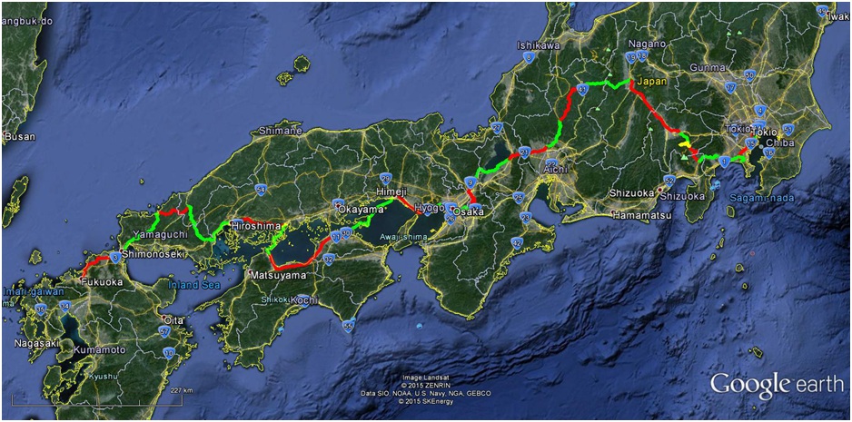 Japan Fietsroute