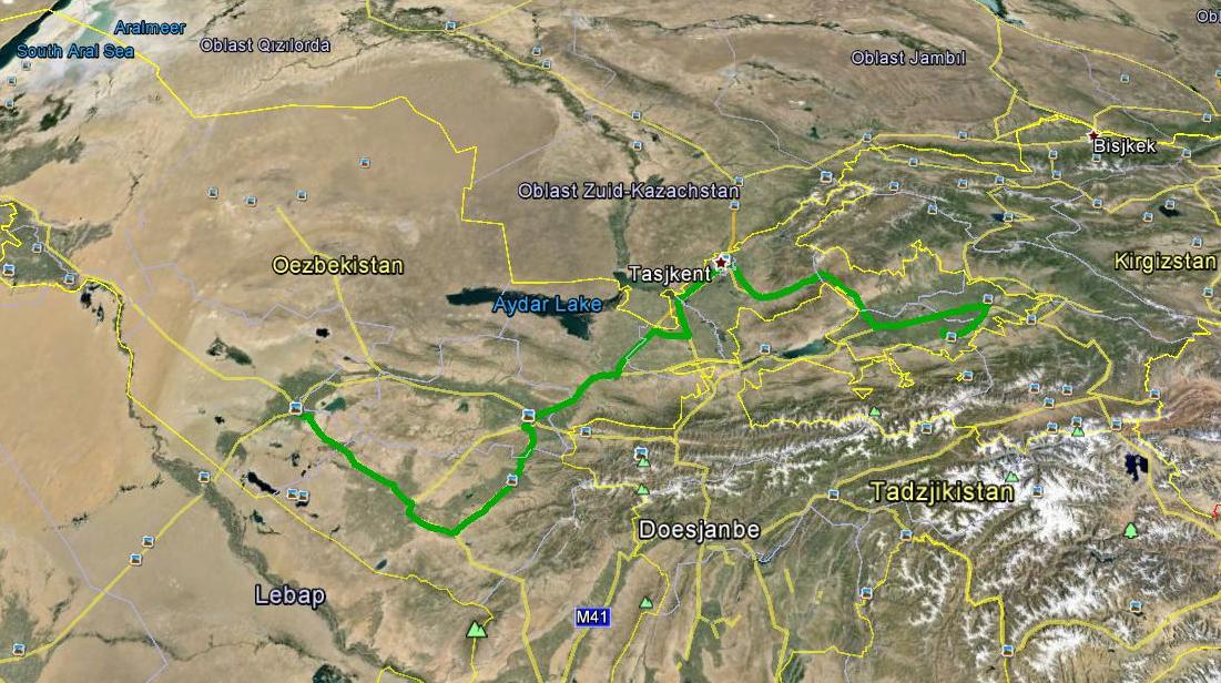 Fietsroute Uzbekistan