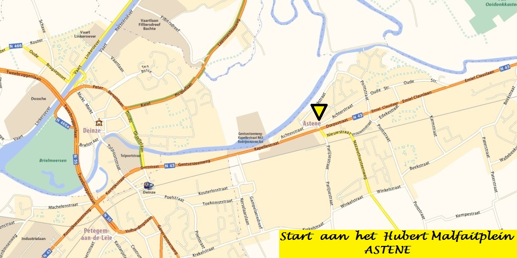 Wandelen in Deinze -Start in Astene