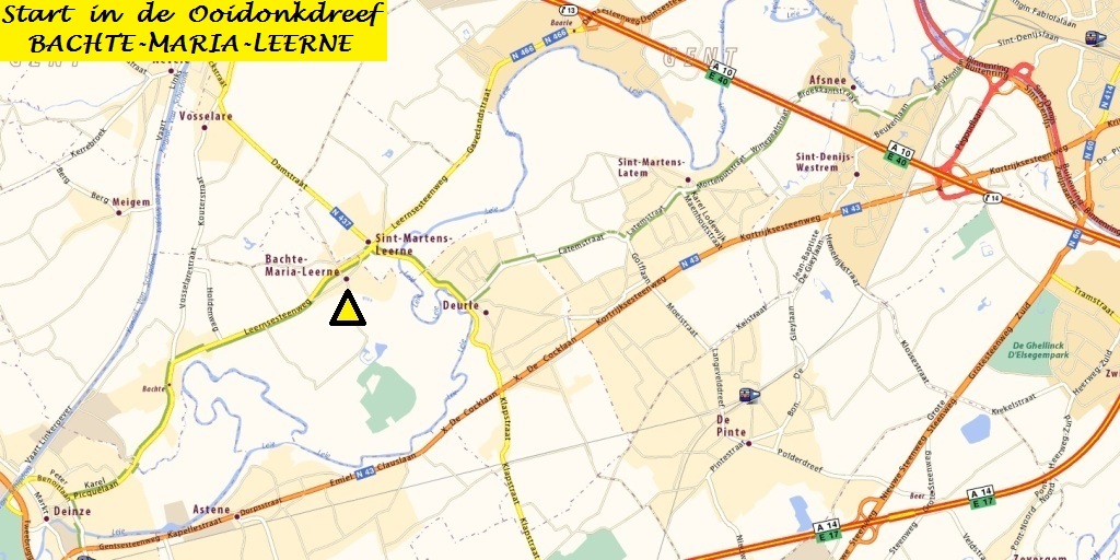 Wandelen in Deinze -Start in Bachte-Maria-Leerne