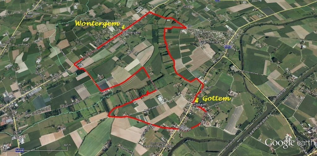 Deinze "Wandeling Gottem en Wontergem"