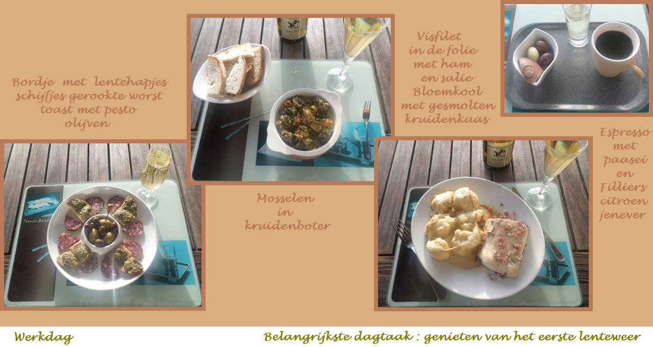 Menu in foto's