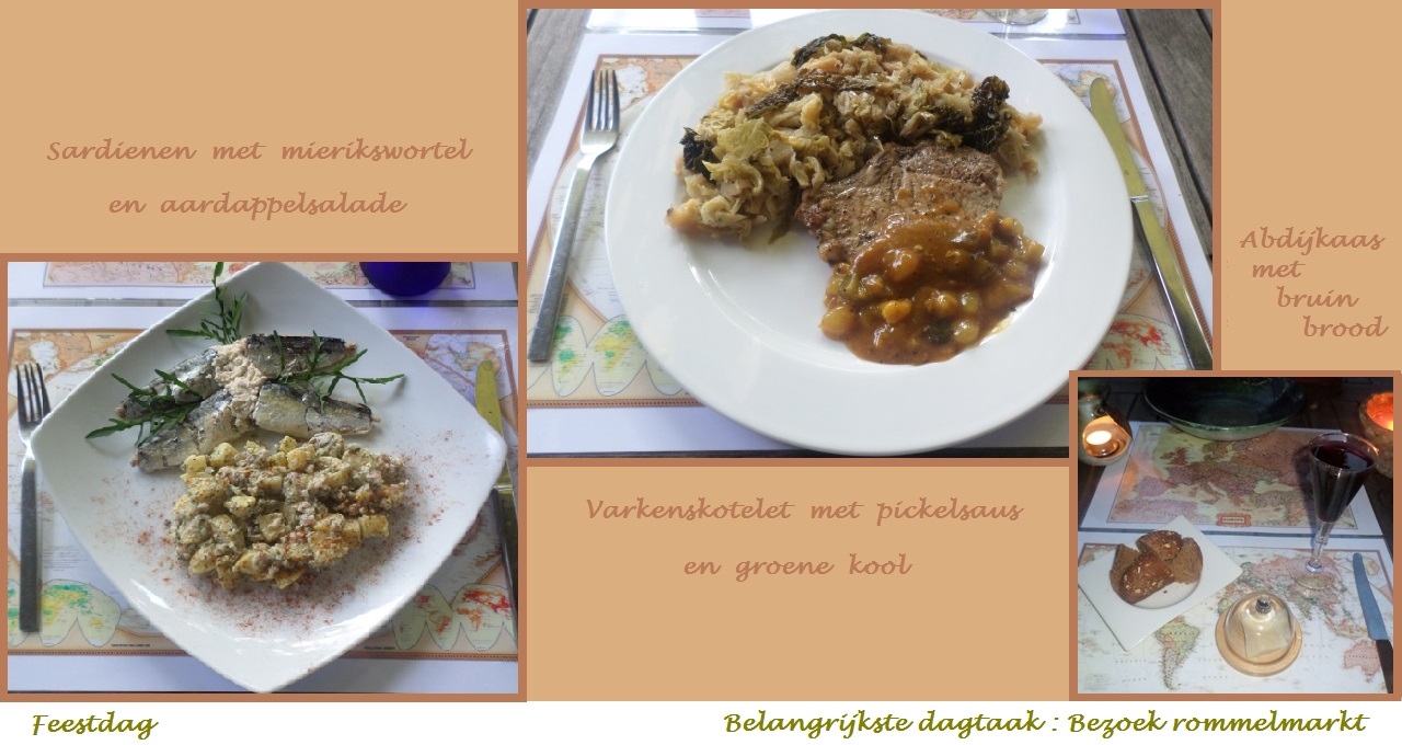 Menu in foto's