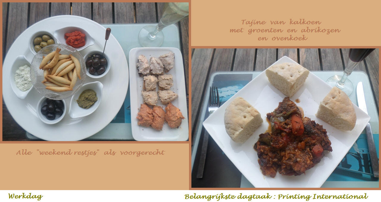 Menu in foto's