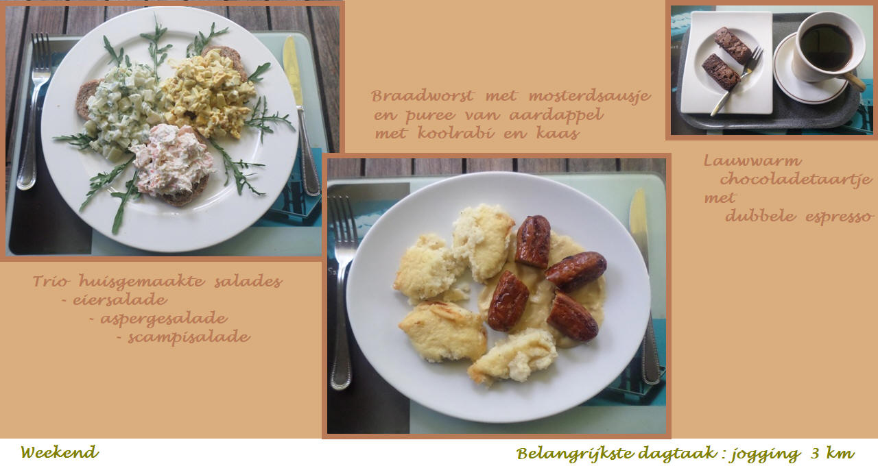 Menu in foto's