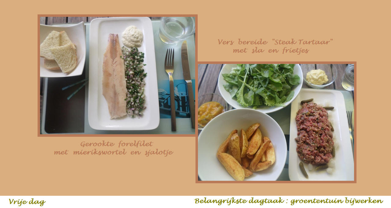 Menu in foto's