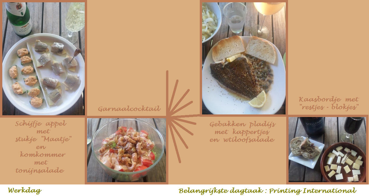 Menu in foto's