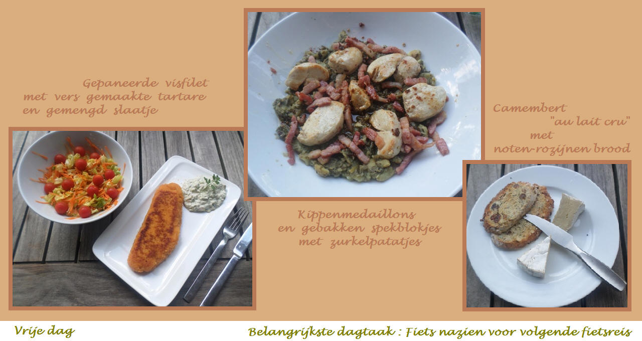 Menu in foto's