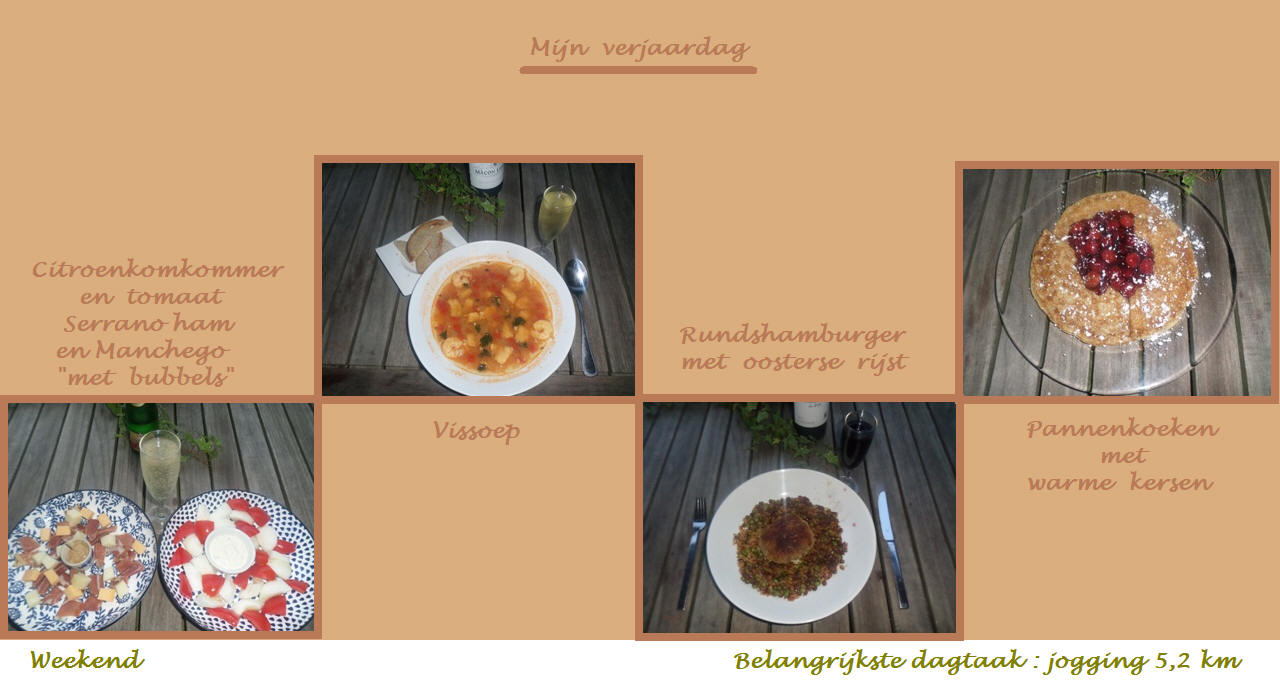 Menu in foto's