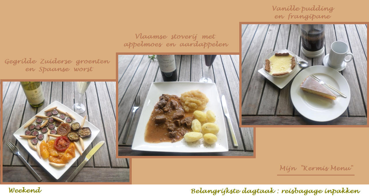 Menu in foto's