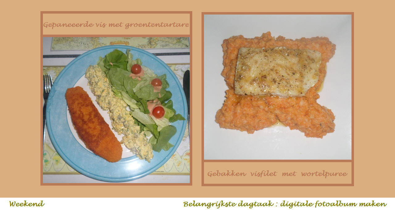 Menu in foto's