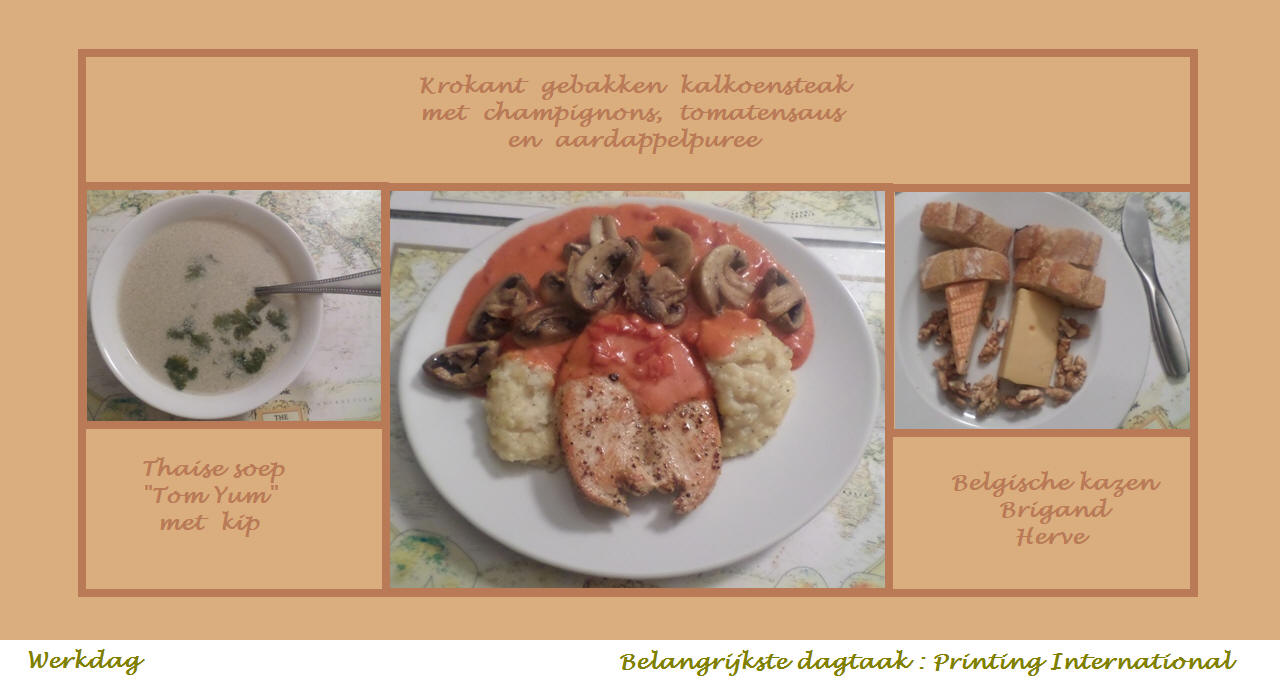 Menu in foto's