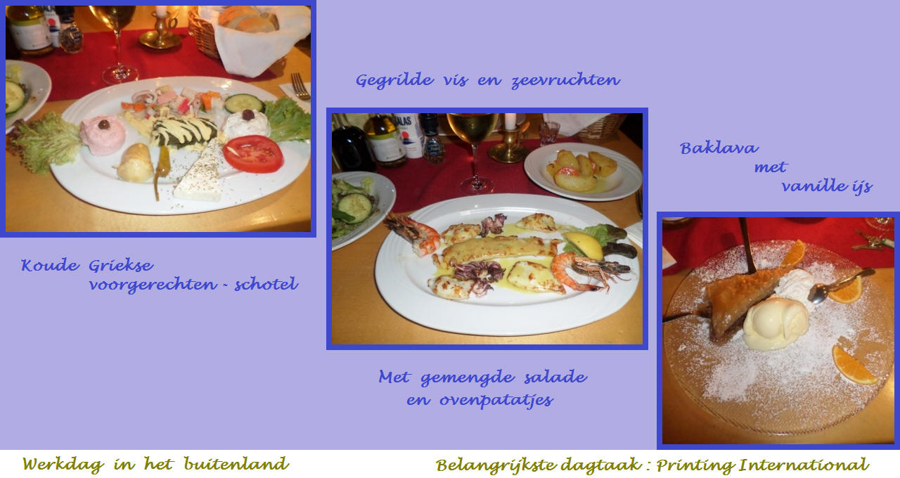 Menu in foto's