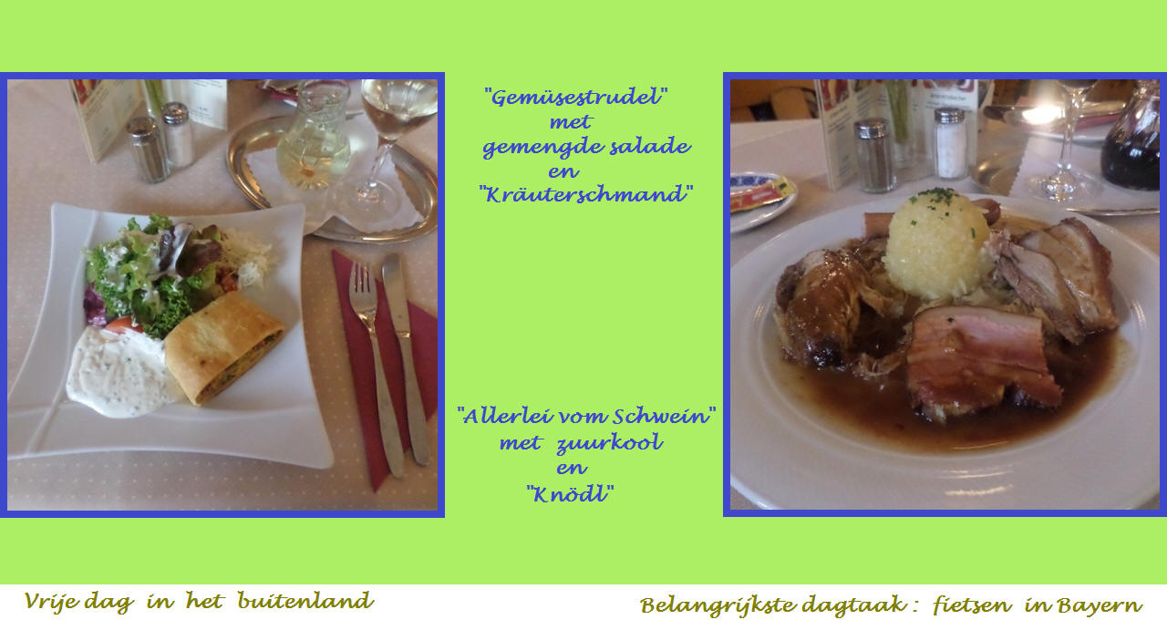 Menu in foto's