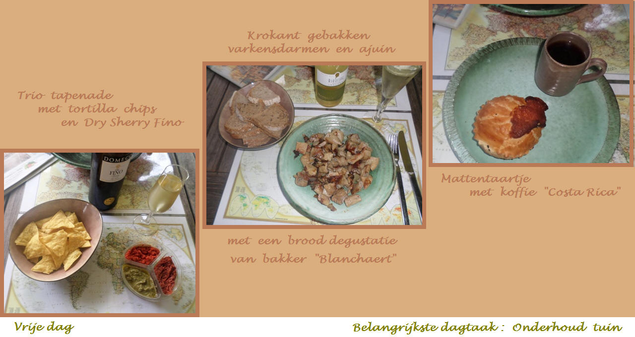 Menu in foto's