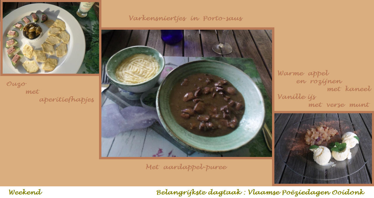 Menu in foto's