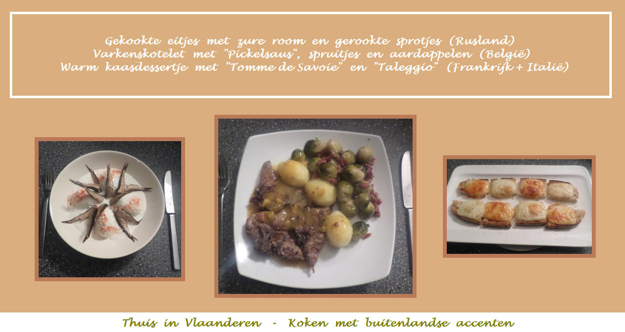 Menu in foto's